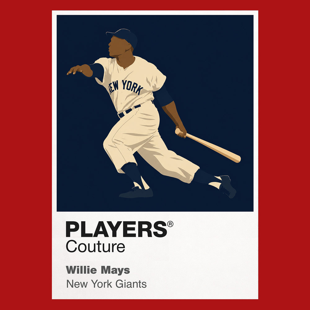 Willie Mays Giants Baseball Icon Frame Men's T-Shirt