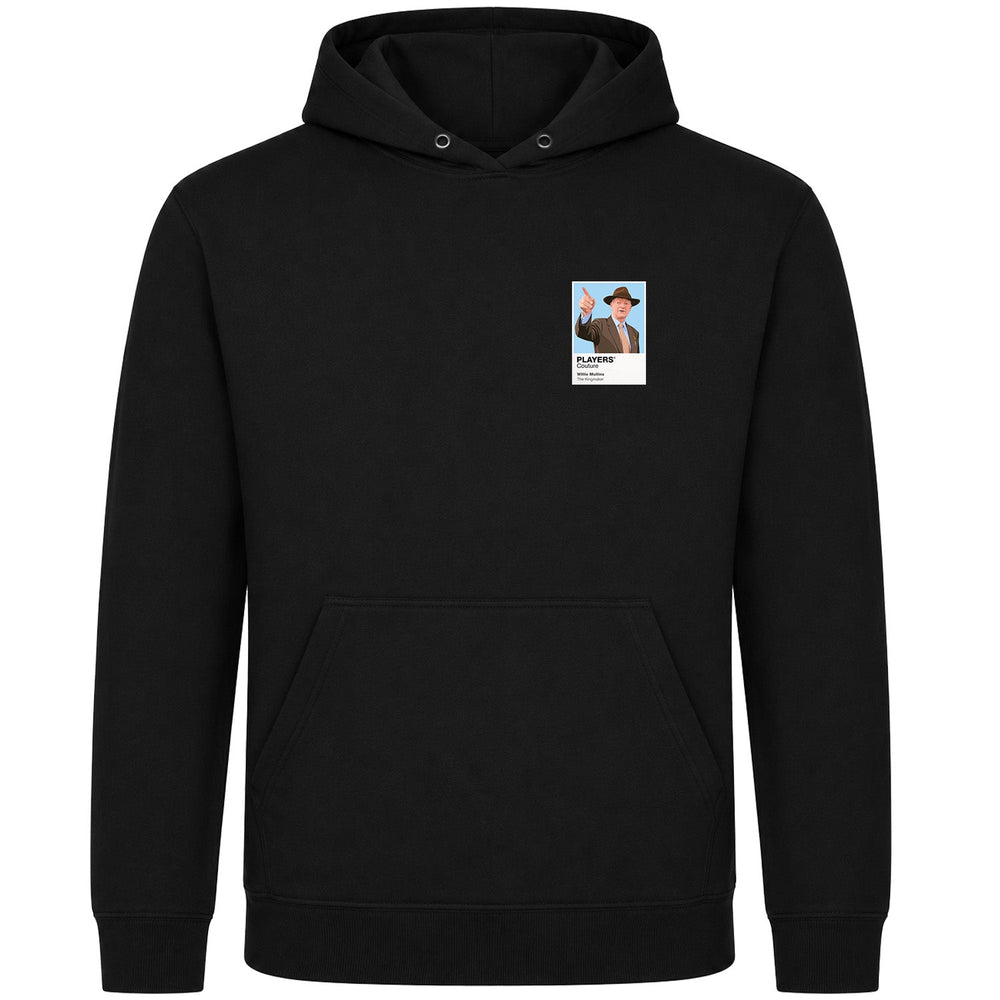 Willie Mullins horse racing hoodie – mens black hoodie view