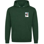 Willie Mullins horse racing hoodie – mens forest green hoodie view