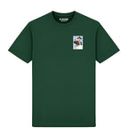 Willie Mullins horse racing T-shirt – mens forest green tshirt view