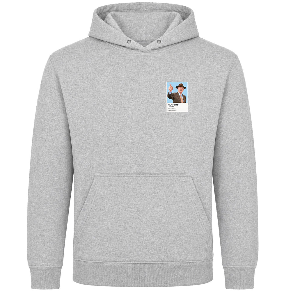Willie Mullins horse racing hoodie – mens grey hoodie view
