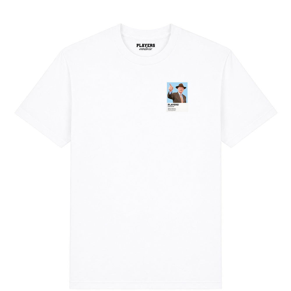 Willie Mullins horse racing T-shirt – mens white tshirt view