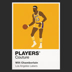 Wilt Chamberlain Lakers Basketball Icon Frame Men's Hoodie