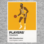 Wilt Chamberlain Lakers Basketball Icon Frame Men's Hoodie