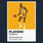 Wilt Chamberlain Lakers Basketball Icon Frame Men's Hoodie