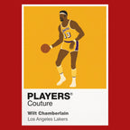 Wilt Chamberlain Lakers Basketball Icon Frame Men's Hoodie
