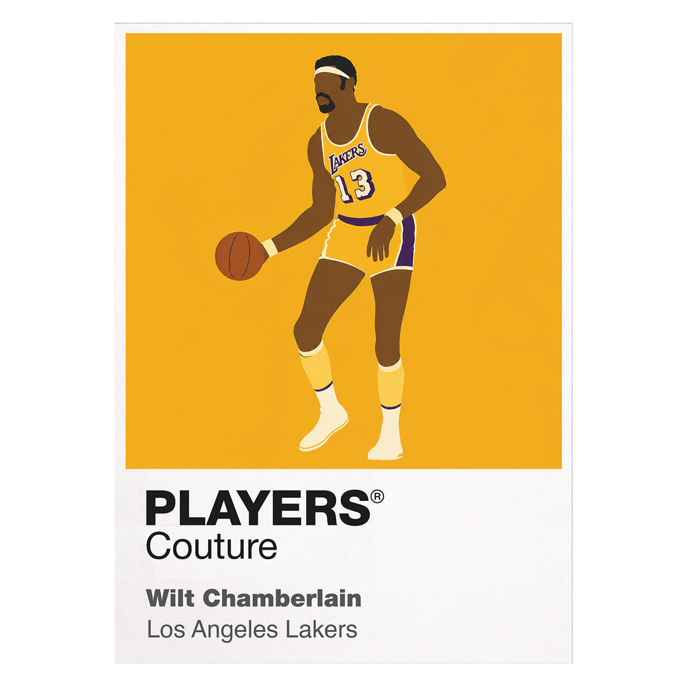 Wilt Chamberlain Lakers Basketball Icon Frame Men's Hoodie