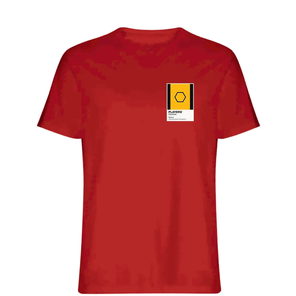 Wolves t-shirt – red men's t-shirt featuring the Wolves Players Couture logo