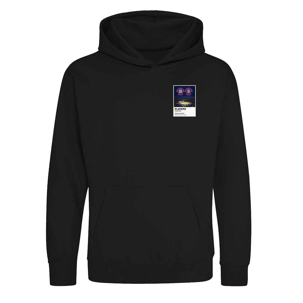Wright and Bright Crystal Palace Icons in Lights Frame Kids Hoodie in Black