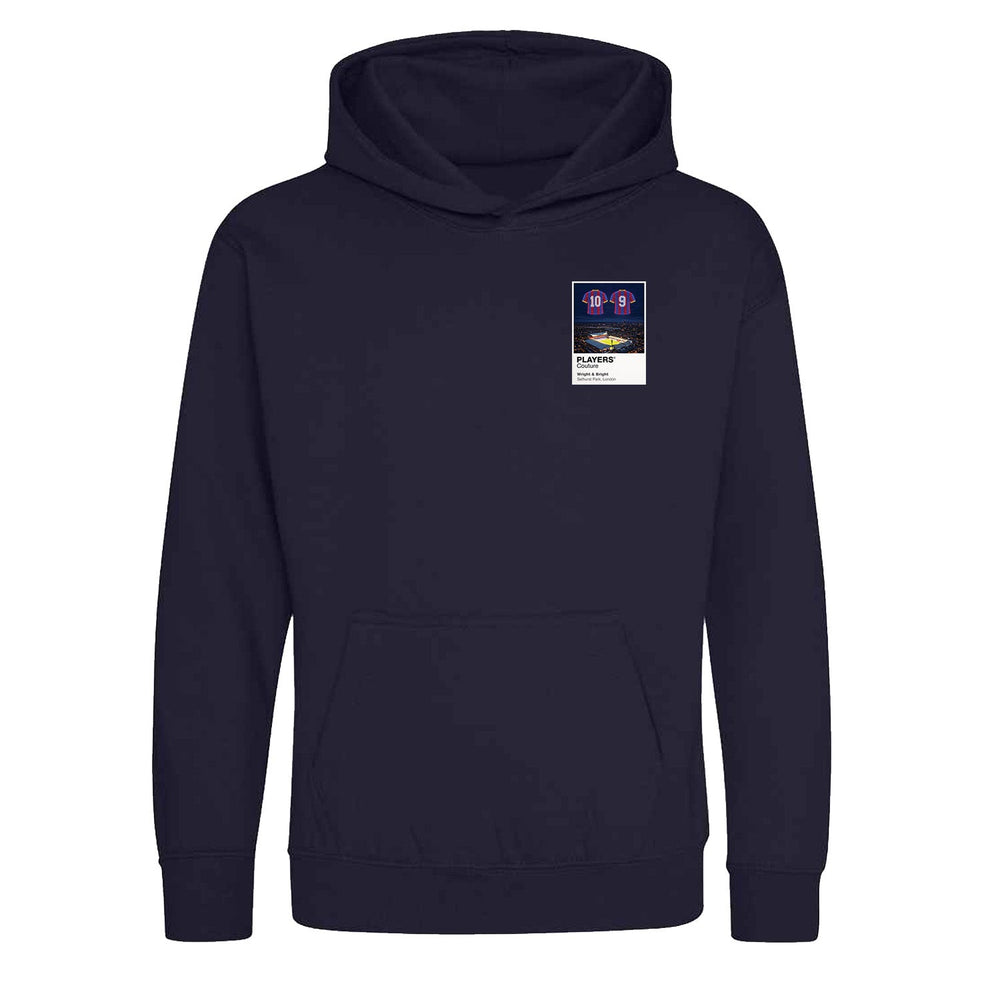 Wright and Bright Crystal Palace Icons in Lights Frame Kids Hoodie in Navy