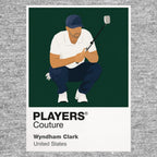 Wyndham Clark Golf Icon Frame badge design - Grey