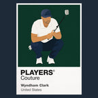 Wyndham Clark Golf Icon Frame badge design - Navy