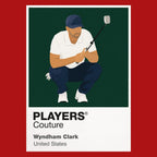 Wyndham Clark Golf Icon Frame badge design - Red