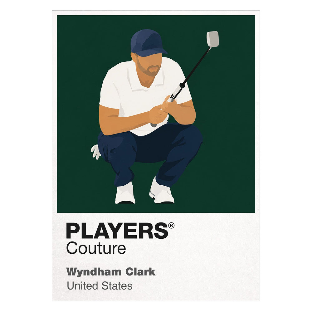 Wyndham Clark Golf Icon Frame badge design - White