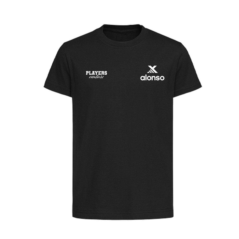 Xabi Alonso Logo Players Couture Kids T-Shirt Black