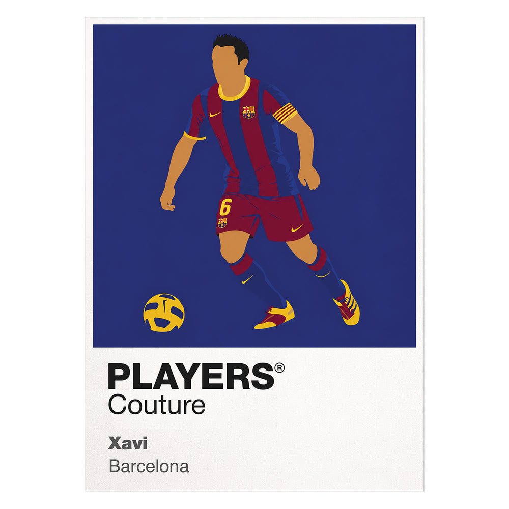Xavi Barcelona Icon Frame — White