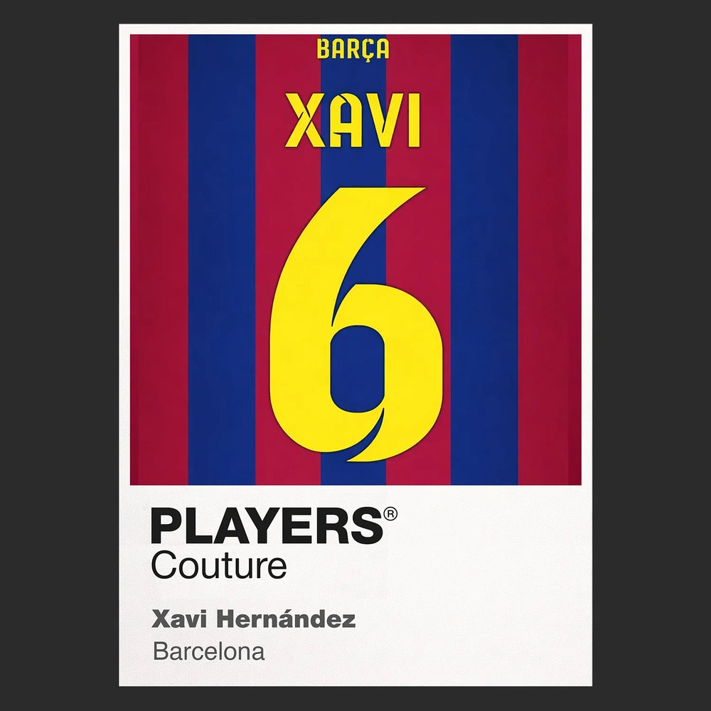 Xavi Hernandez 6 Football Shirt Frame Men's Hoodie – black close-up detail shot of the Xavi Hernandez 6 Football Players