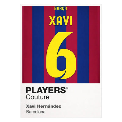 Xavi Hernandez 6 Football Shirt Frame - Icon Design