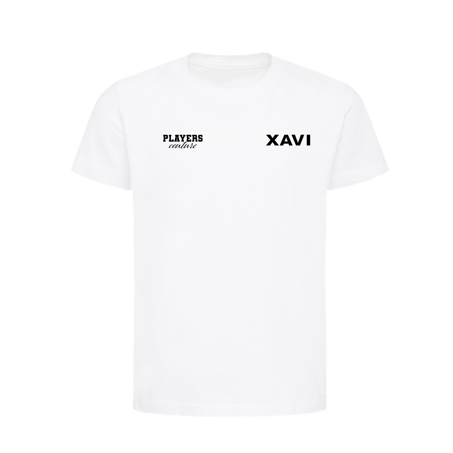 Xavi Logo Players Couture Kids T-Shirt White