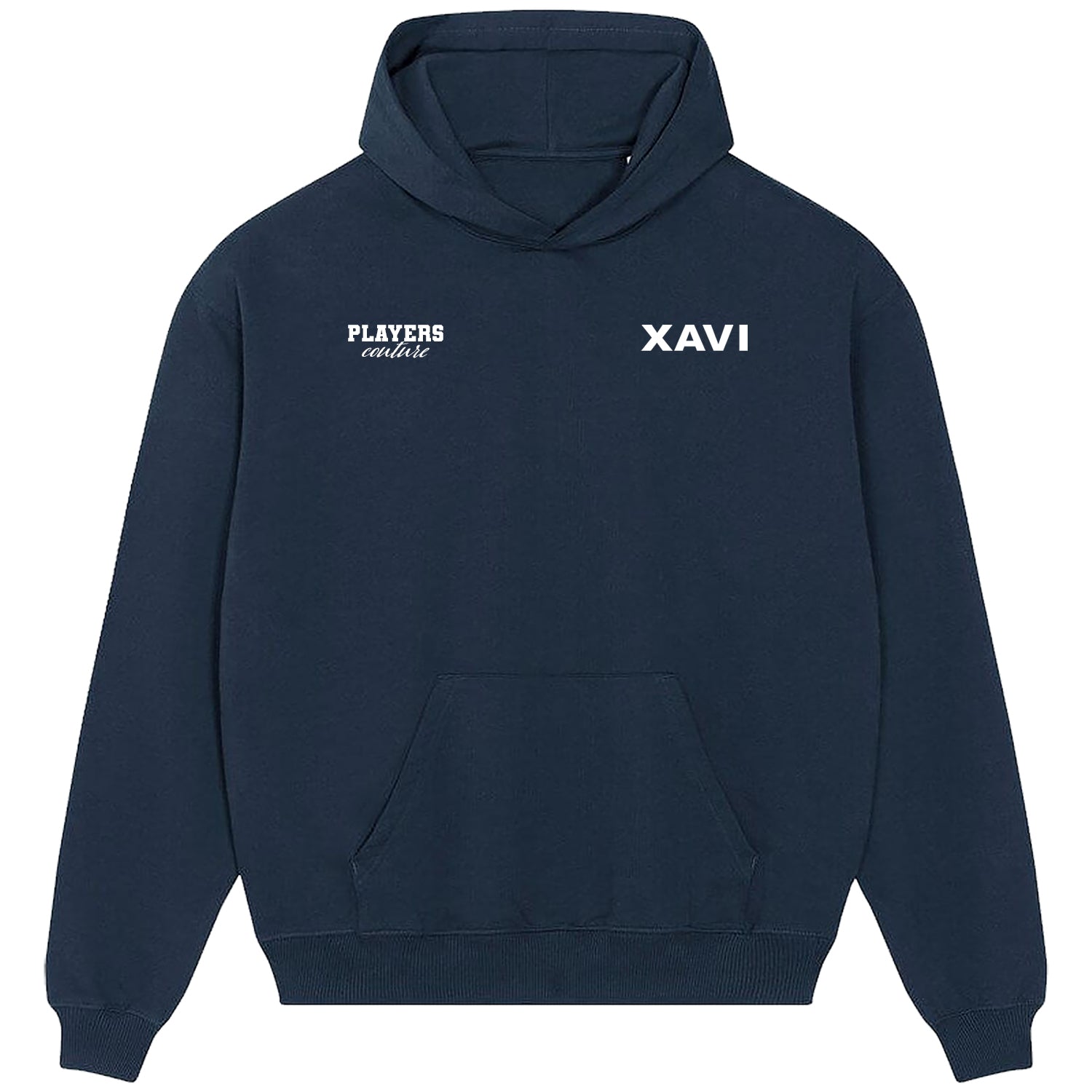 Xavi Logo Players Couture Men's Casual Hoodie Navy