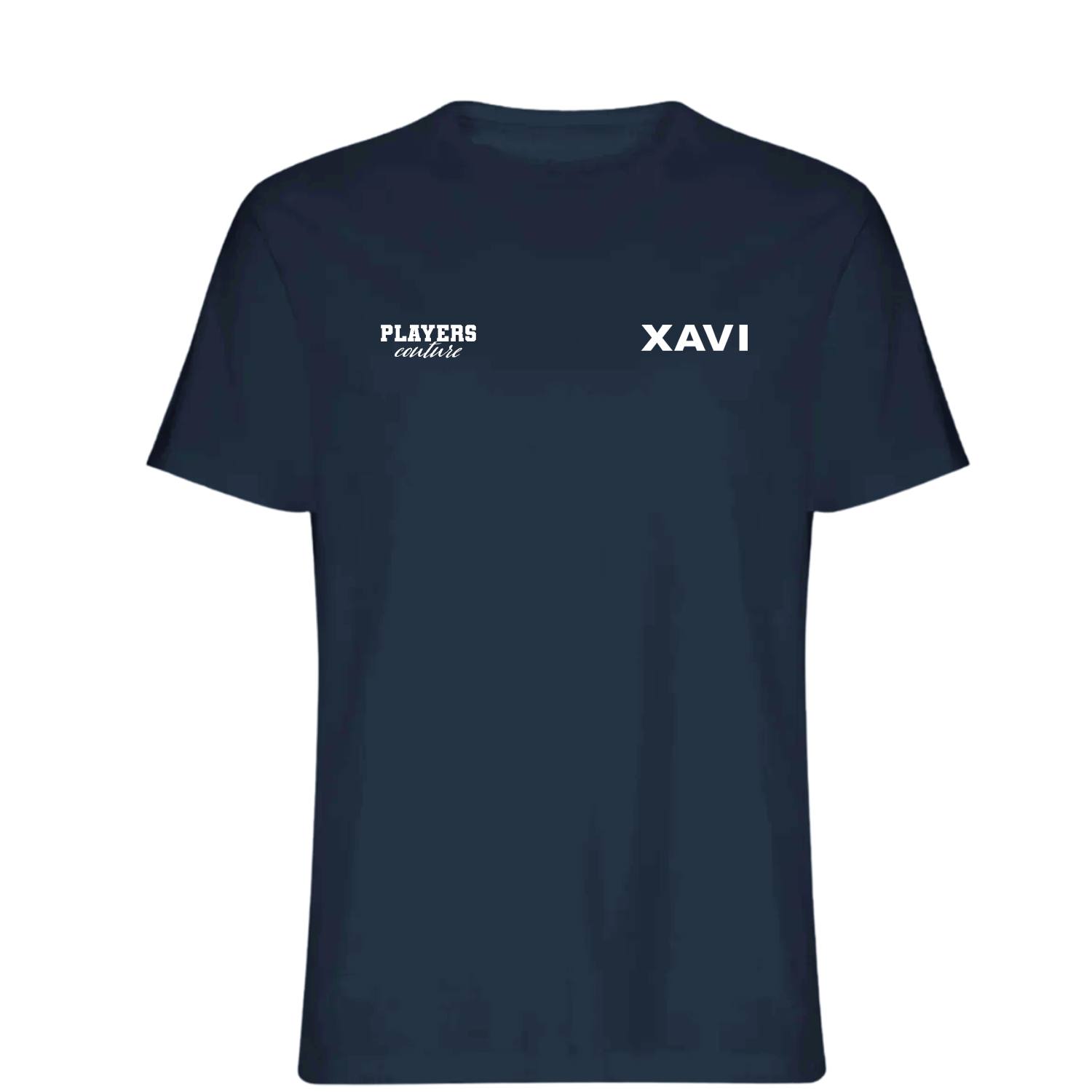 Xavi Logo Players Couture Mens T-Shirt Navy
