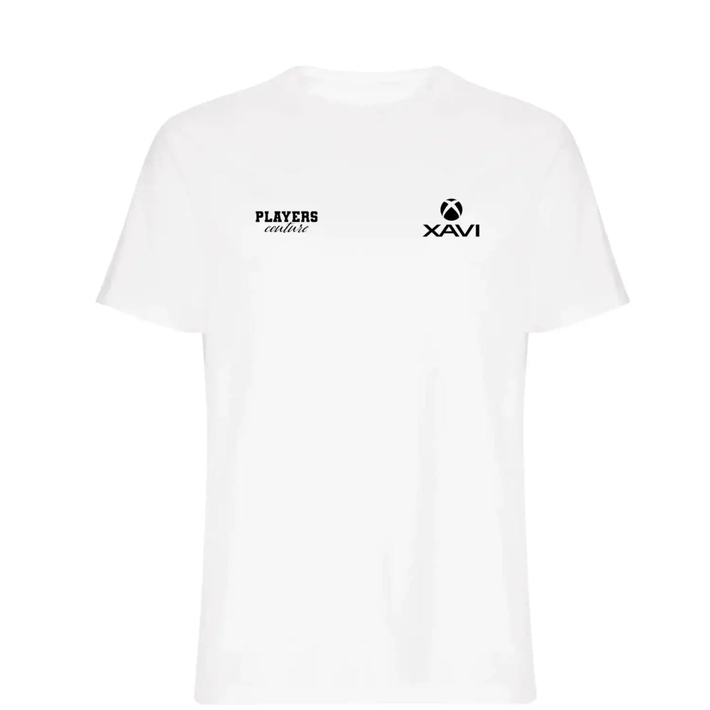 Xavi Logo Players Couture Mens T-Shirt - White / S | Barcelona, Fashion Collection, Football, Men's, Spain, T-Shirts, Volume 1