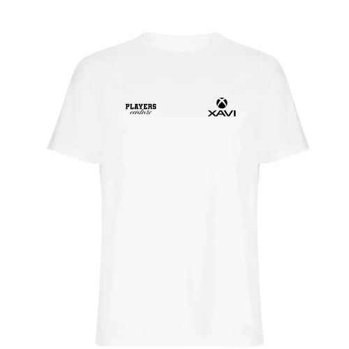 Xavi t-shirt – white men's t-shirt featuring the Xavi Players Couture logo