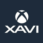 Xavi Logo Men's Hoodie – navy close-up detail shot of the Xavi Players Couture logo design