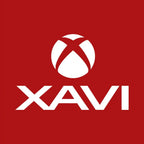 Xavi Logo Men's Hoodie – red close-up detail shot of the Xavi Players Couture logo design