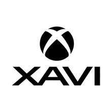 Xavi Logo Men's Hoodie – white close-up detail shot of the Xavi Players Couture logo design