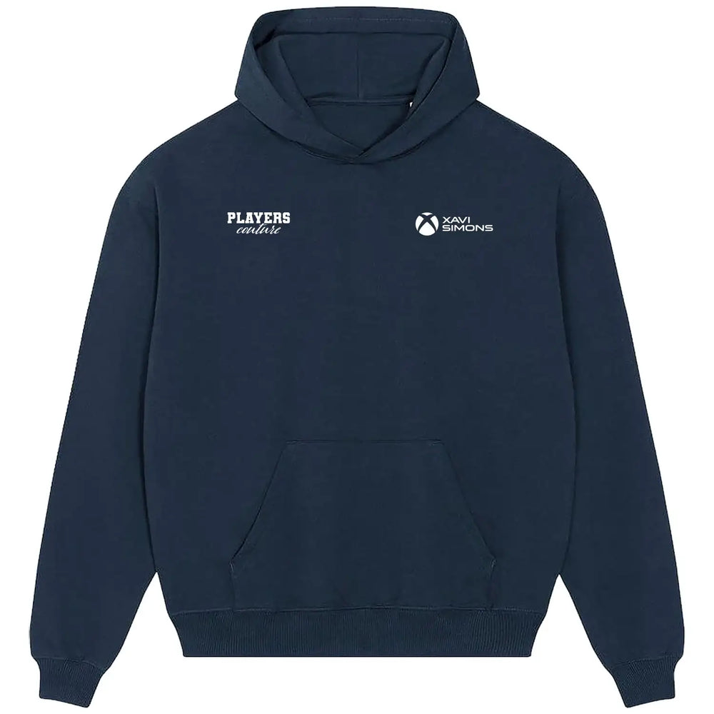 Xavi Simons Logo Players Couture Men's Casual Hoodie - Navy / S | Barcelona, Fashion Collection, Football, Hoodies, Men's, Netherlands, PSG, PSV Eindhoven, RB Leipzig, Tottenham Hotspur, Volume 1
