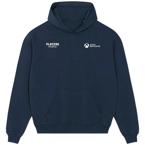 Xavi Simons hoodie – navy men's hoodie featuring the Xavi Simons Players Couture logo