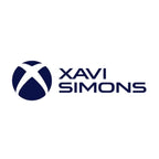 Xavi Simons Logo Men's Hoodie – white close-up detail shot of the Xavi Simons Players Couture logo design