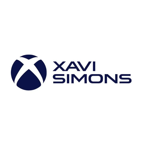 Xavi Simons Logo Men's Hoodie – white close-up detail shot of the Xavi Simons Players Couture logo design