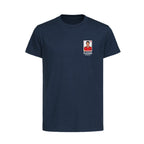 Xavi World Cup Sticker Kids T-Shirt – xavi sticker kids navy tshirt Players Couture design