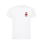 Xavi World Cup Sticker Kids T-Shirt – xavi sticker kids white tshirt Players Couture design