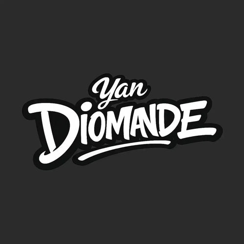 Yan Diomande Logo Men's T-Shirt – black close-up detail shot of the Yan Diomande Players Couture logo design