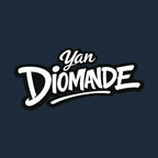 Yan Diomande Logo Men's T-Shirt – navy close-up detail shot of the Yan Diomande Players Couture logo design