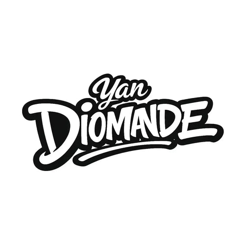 Yan Diomande Logo Men's T-Shirt – white close-up detail shot of the Yan Diomande Players Couture logo design