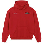 Yan Diomande hoodie – red men's hoodie featuring the Yan Diomande Players Couture logo
