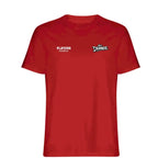 Yan Diomande t-shirt – red men's t-shirt featuring the Yan Diomande Players Couture logo