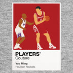 Yao Ming Rockets Basketball Icon Frame Men's Hoodie