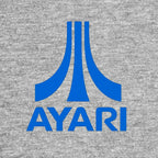 Yasin Ayari Logo Men's T-Shirt – grey close-up detail shot of the Yasin Ayari Players Couture logo design