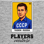Lev Yashin World Cup Sticker Kids T-Shirt – yaskin grey Players Couture design