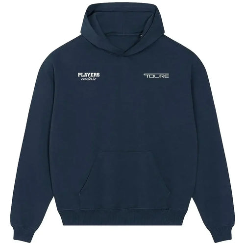 Yaya Toure hoodie – navy men's hoodie featuring the Yaya Toure Players Couture logo