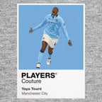 Yaya Touré Manchester City grey Icon Frame artwork detail