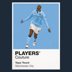 Yaya Touré Manchester City navy Icon Frame artwork detail