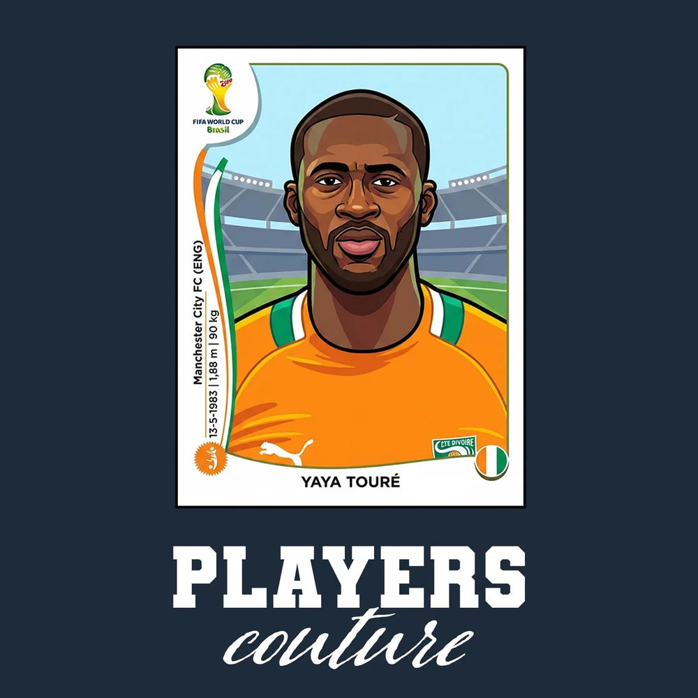 Yaya Toure World Cup Sticker Kids T-Shirt – yaya toure navy Players Couture design