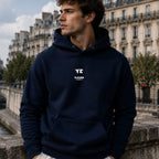 Ye name-print hoodie - navy