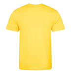 Essentials Collection t-shirt – yellow men's t-shirt with black Essentials Collection letters and Players Couture logo on